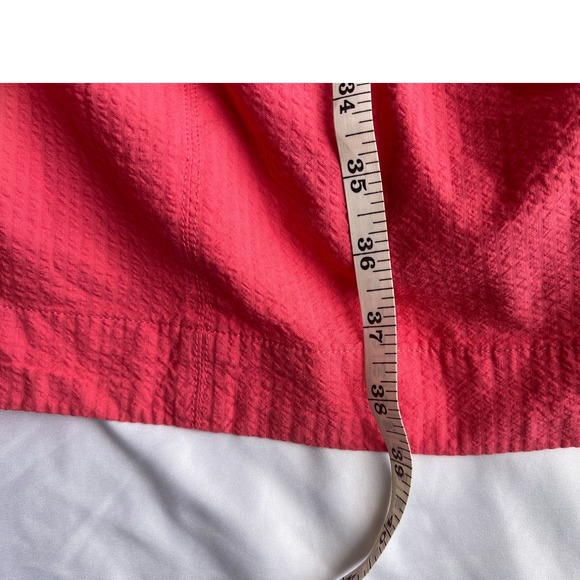 Southern Tide‎ Shirt Dress Size S Pink Short Sleeve Belted Seersucker Nautical - Picture 10 of 11